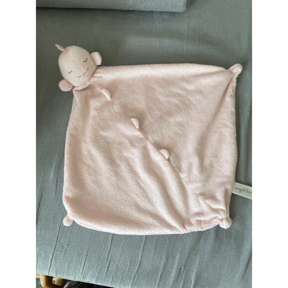 Angel Dear Baby Pink Whale Lovie Security Blankie Blanket - Picture 3 of 4